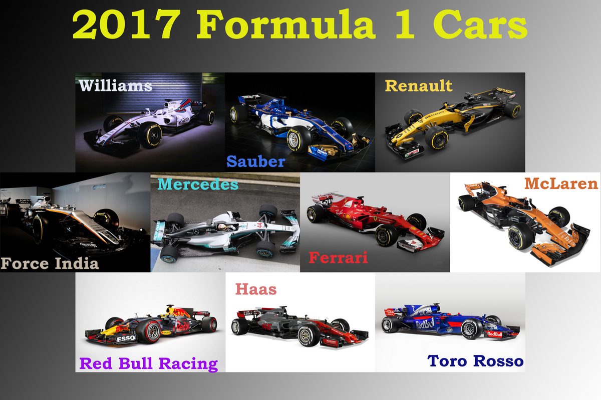 Болиды Формулы-1 2017 года | Машины Формулы-1 2017 года